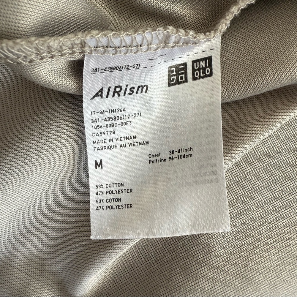 AIRism COTTON OVERSIZED CREW NECK HALF SLEEVE T-SHIRT - Picture 6 of 6
